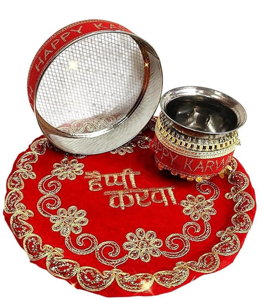 Karva Chauth Special Thali Set - Celebrate with Tradition