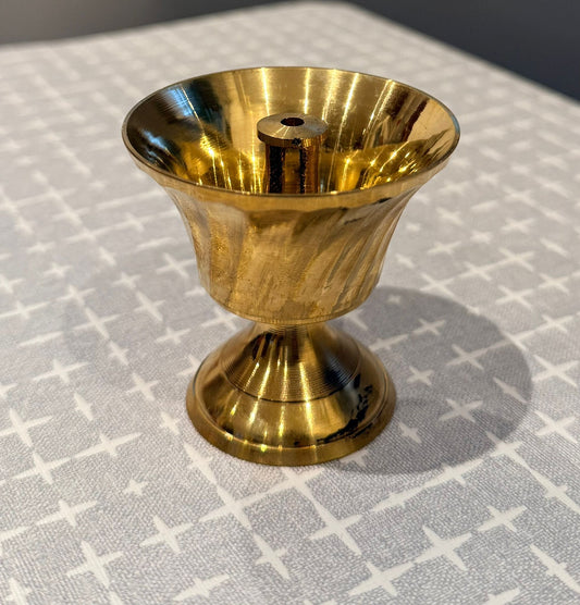 Brass Oil Lamp Diwali Decoration Akhand Deep Lotus Diya Multicoloured